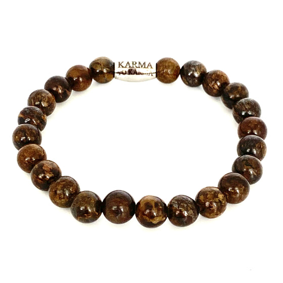 Bronzen Karma armband