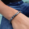 Blauwe spijkerbroek armband